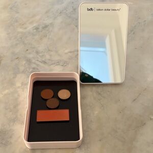 The Billion Dollar Box with stand up mirror and make up Travel Minimalist Set